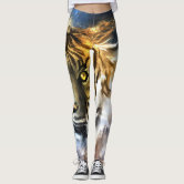 Tiger Stripe Print Leggings & Yoga Pants