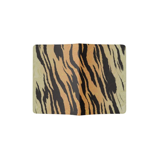 Tiger Print Passport Holder (Opened)
