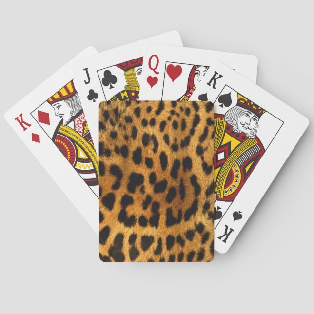 Tiger Print Playing Cards (Back)
