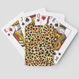 Tiger Print Playing Cards