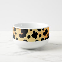 Tiger Print Soup Bowl
