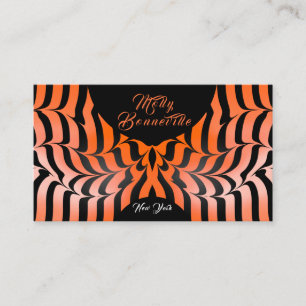 Tiger Print Stripes Stylish Boutique Business Card