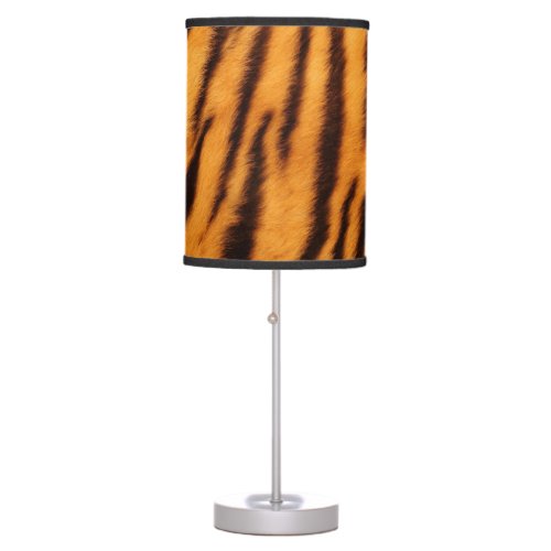 Tiger Print Table Lamp