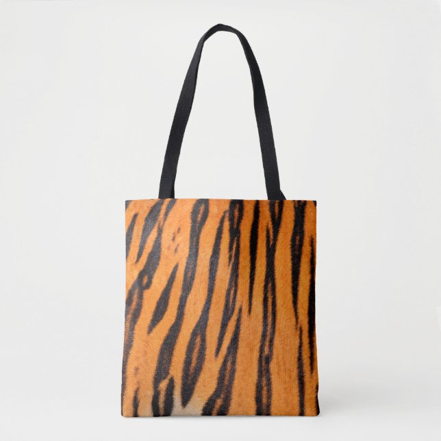 Tiger print texture tote bag (Front)