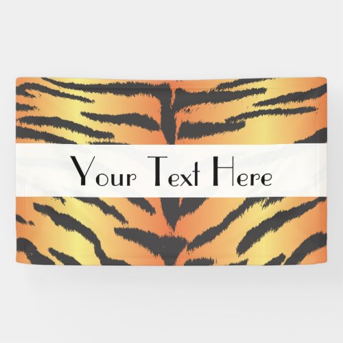 Tiger Print Tiger Stripes Animal Print Jungle Banner