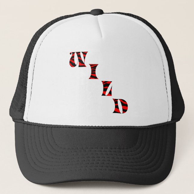 Tiger Print Wild Trucker Hat (Front)