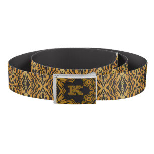 Tiger print with beautiful curves belt
