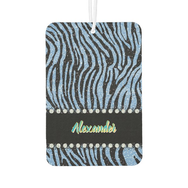 Tiger-print with monogram air freshener (Back)