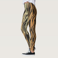 Tiger Stripe Print Leggings & Yoga Pants
