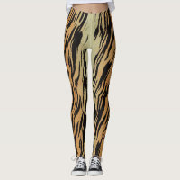 Tiger Print Nebula Leggings & Yoga Pants