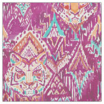 Tiger Prowess Tribal Watercolor Fuchsia Fabric