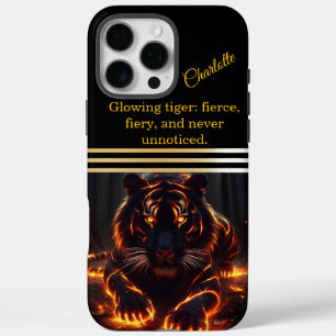 Tiger prowling in shadows iPhone 16 pro max case