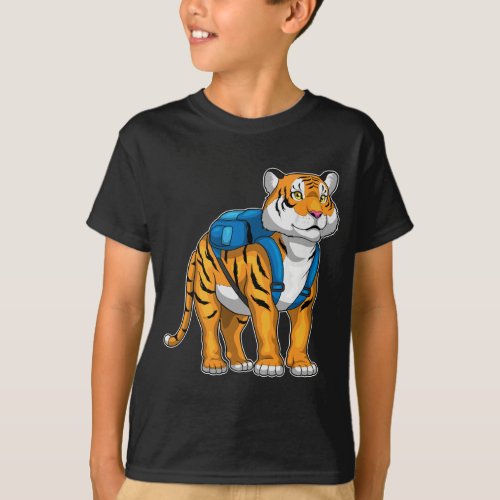 Tiger Pupil Backpack School T_Shirt