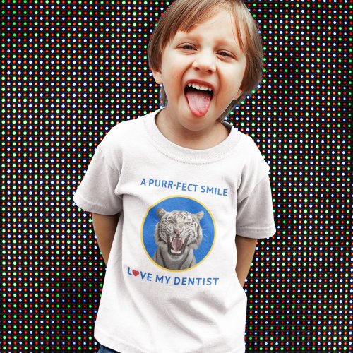 TIGER PURR_FECT SMILE DENTIST SUPPORT BOYS T_Shirt