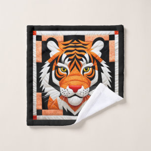 Tiger Quilt Washcloth