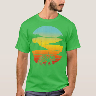 Tiger Retro Vintage 60s 70s Sunset Mammal Zoo Anim T-Shirt