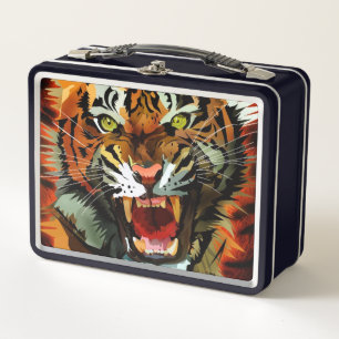 Tiger Roar Metal Lunch Box