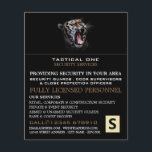 Tiger Roar, Security Personnel Advertising Flyer<br><div class="desc">Tiger Roar,  Security Personnel Advertising Flyers By The Business Card Store.</div>
