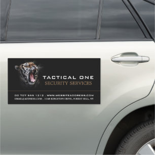 Tiger Roar, Security Service Car Magnet