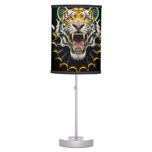 Tiger Robotic Head  Table Lamp