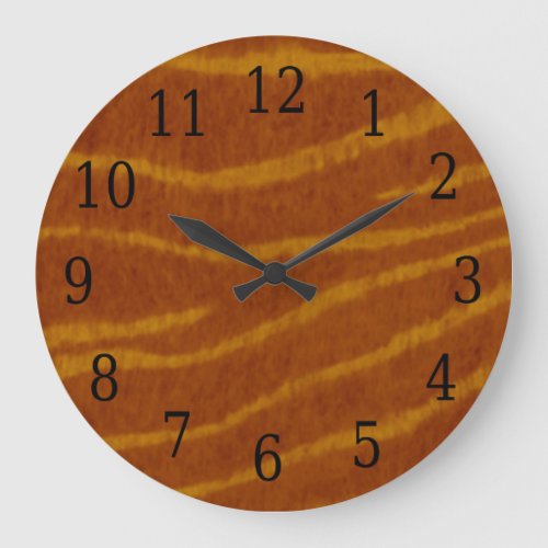 Tiger Round Clock