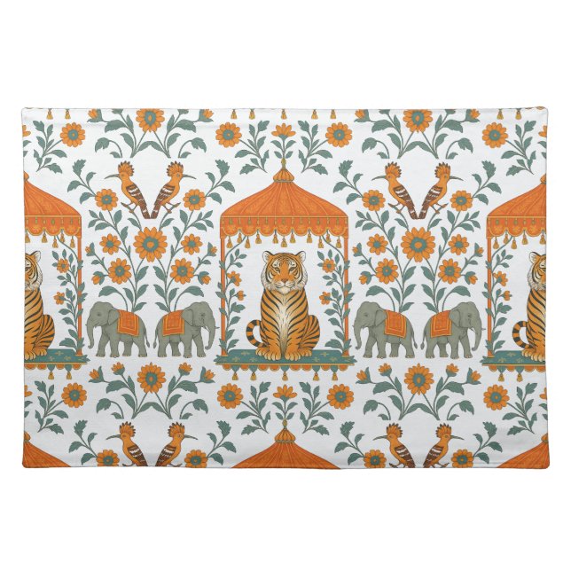 🧡🦁 "Tiger Royale" Cloth Placemat (Front)