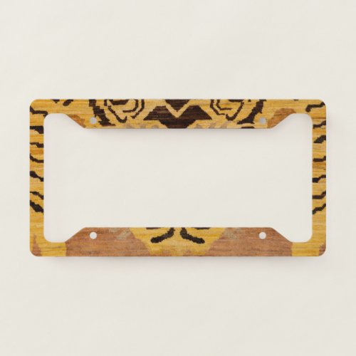 Tiger Rug Wild Zoo Animal  License Plate Frame