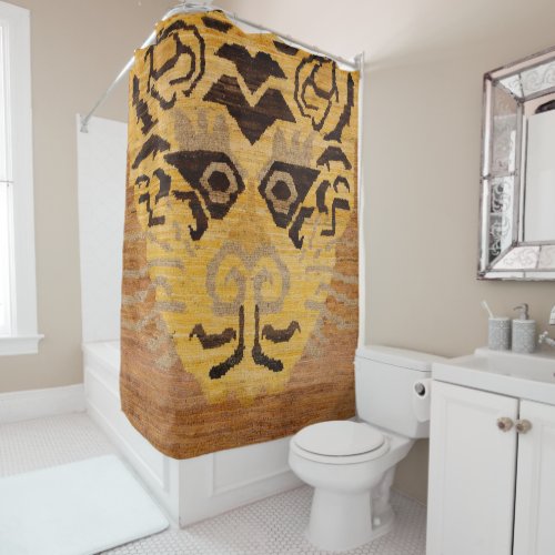 Tiger Rug Wild Zoo Animal  Shower Curtain