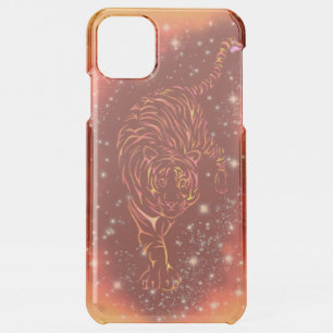 Tiger Running At Galaxy Starry Night iPhone 11 Pro Max Case