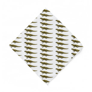 Tiger salamander cartoon illustration bandana