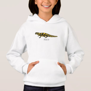 Tiger salamander cartoon illustration hoodie