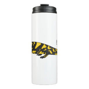 Tiger salamander cartoon illustration thermal tumbler