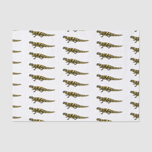 Tiger salamander cartoon illustration  tissue paper (Front)