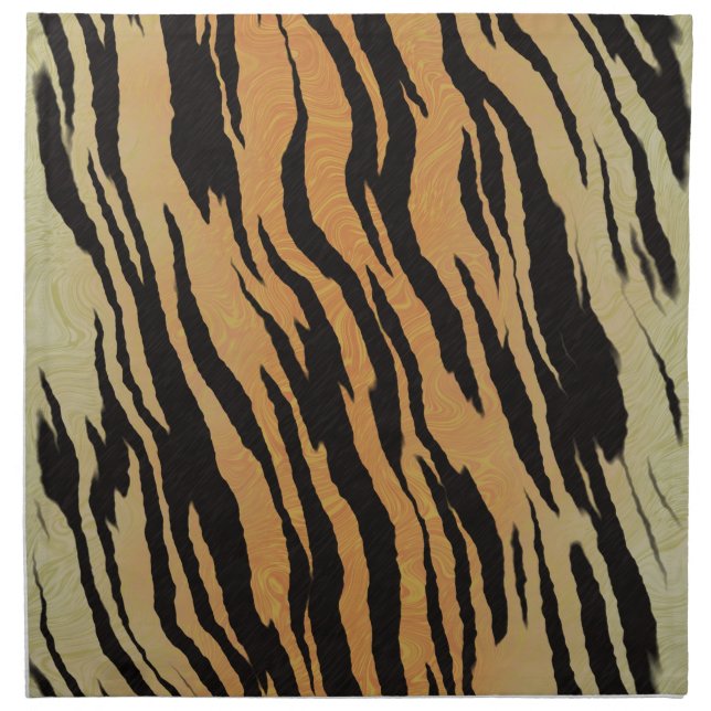 Tiger seamless pattern texture background cloth napkin (Front)
