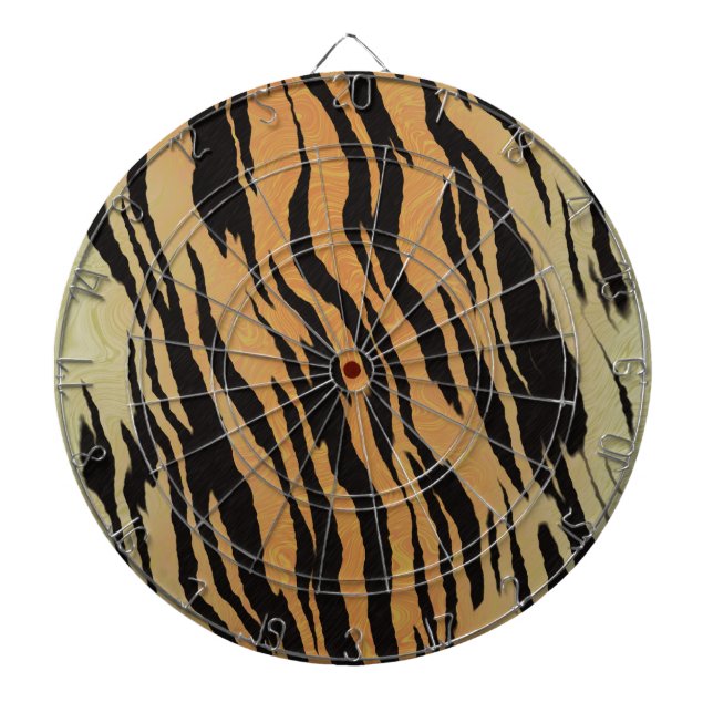 Tiger seamless pattern texture background dartboard (Front)