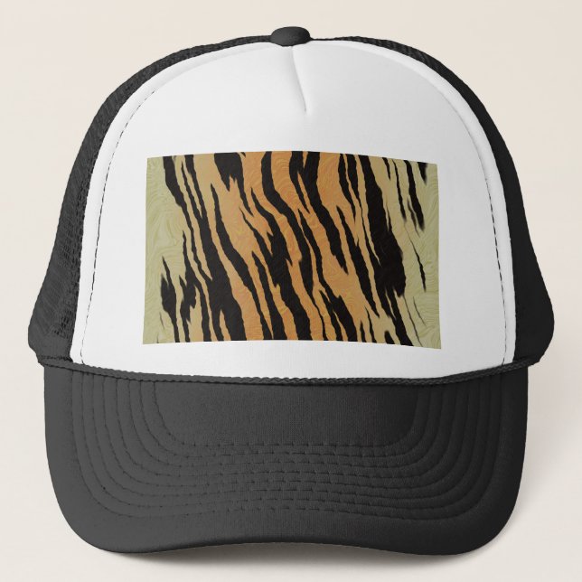Tiger seamless pattern texture background trucker hat (Front)