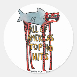 Tiger Shark Classic Round Sticker