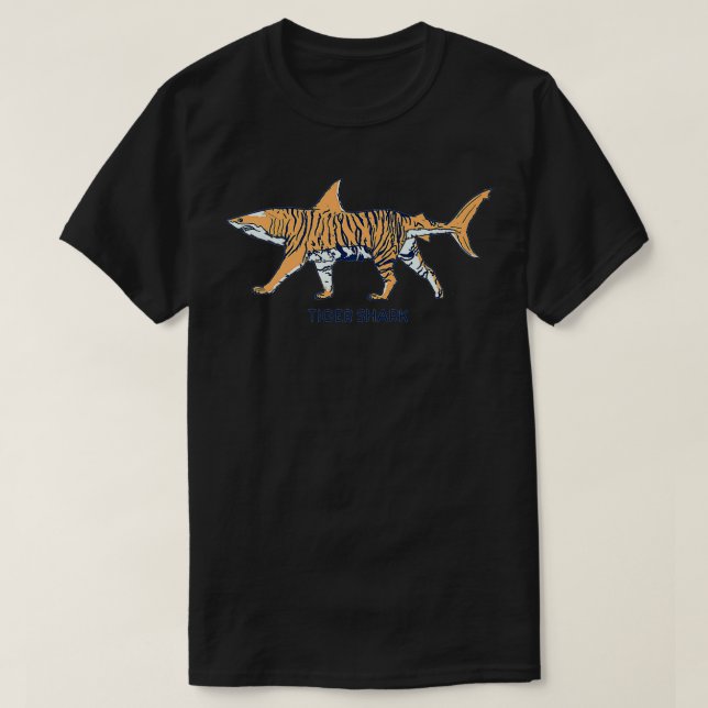 Tiger Shark Hybrid Patterned Premium  T-Shirt (Design Front)