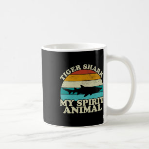Tiger Shark My Spirit Animal - Vintage Fish Fishin Coffee Mug