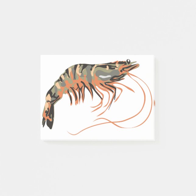 Tiger shrimp post-it notes (Front)