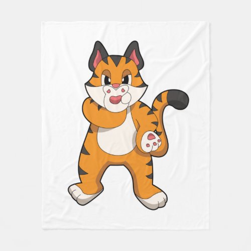 Tiger silent fleece blanket