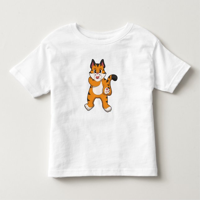 Tiger silent toddler t-shirt (Front)