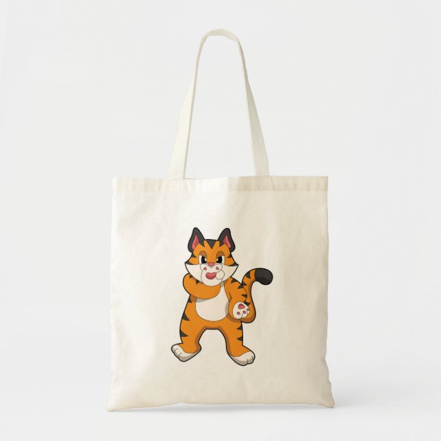 Tiger silent tote bag (Front)