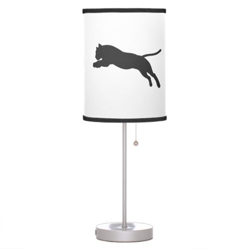 Tiger silhouette _ Choose background color Table Lamp