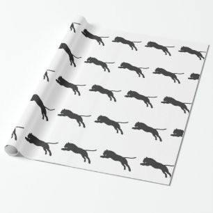 Tiger silhouette - Choose background color Wrapping Paper