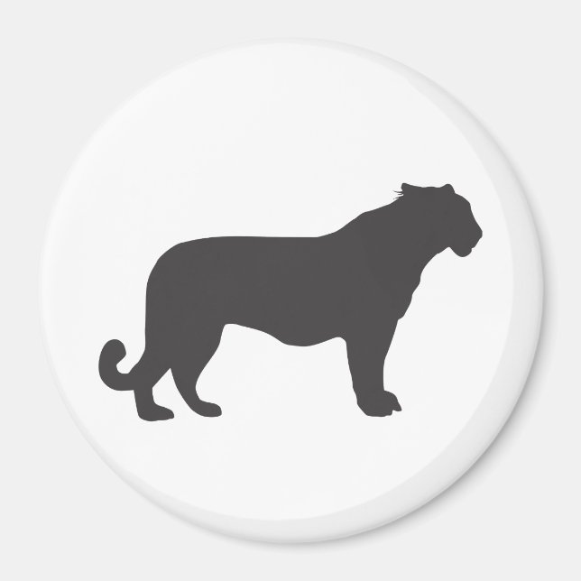 Tiger Silhouette Magnet (Front)