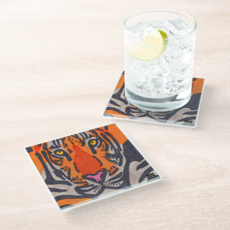 Tiger (single) - Glass Coaster