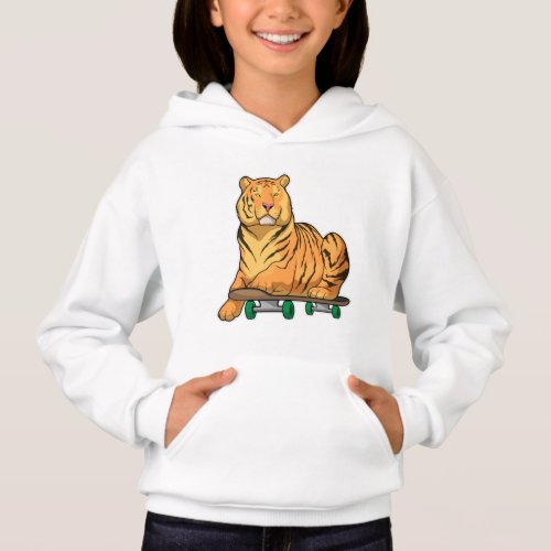 Tiger Skater Skateboard Hoodie