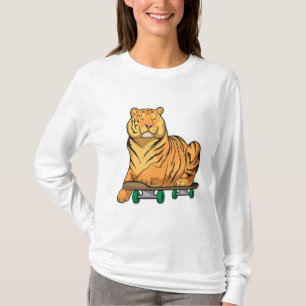 Tiger Skater Skateboard T-Shirt