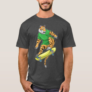 Tiger Skater Skateboard T-Shirt